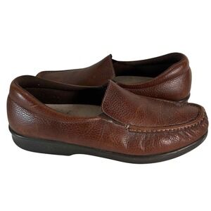 SAS Twin Mulch Leather Slip On Loafers Walking Comfort Shoes Womens US 12 S
